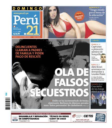 Perú 21: Ola de falsos secuestros