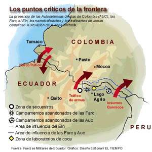Frontera entre Colombia y Ecuador: Dos ecuatorianos mueren en enfrentamiento con las FARC