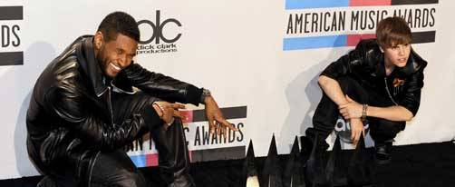 Justin Bieber y Usher comparten premios AMA