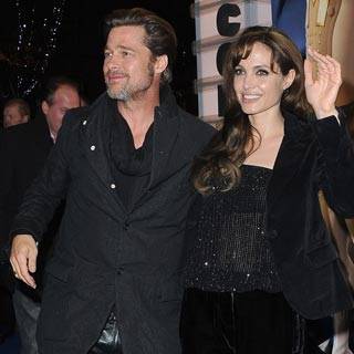 Angelina Jolie y Brad Pitt en premier de 'Megamind'