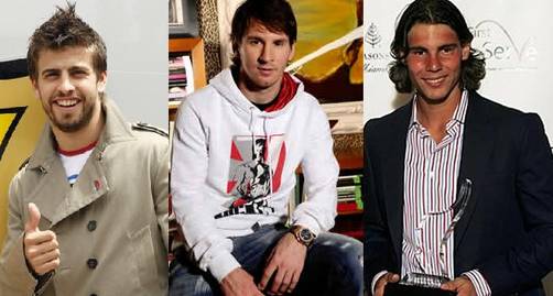 Gerard Piqué, Lionel Messi y Rafael Nadal son los más solidarios del 2010