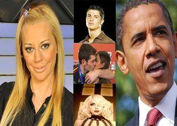 Lady Gaga, Obama, Cristiano Ronaldo y Belén Esteban los preferidos de los medios