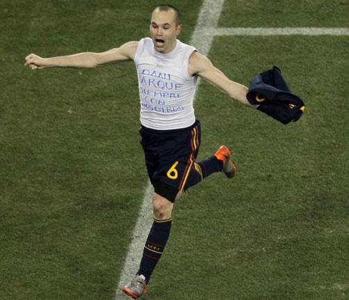 Andrés Iniesta se convertirá en padre