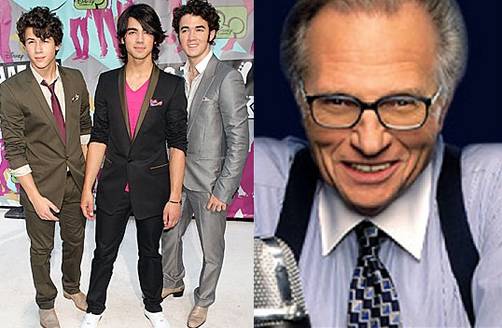 Jonas Brothers son ídolos de Larry King