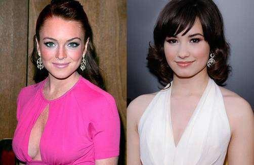 Demi Lovato y Lindsay Lohan al desnudo Demi Lovato y Lindsay Lohan al desnudo