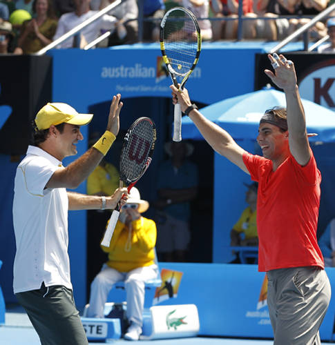 Rafael Nadal y Roger Federer recaudaron más de 200.000 Euros