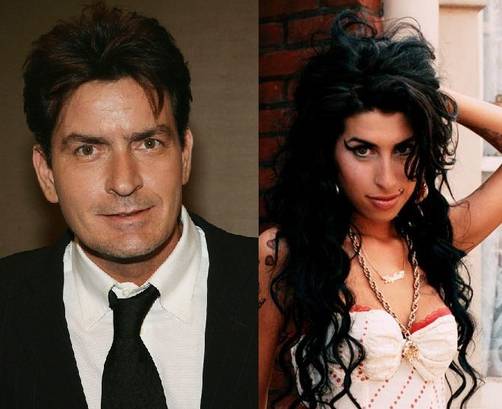 Charlie Sheen y Amy Winehouse nunca llegarán al altar