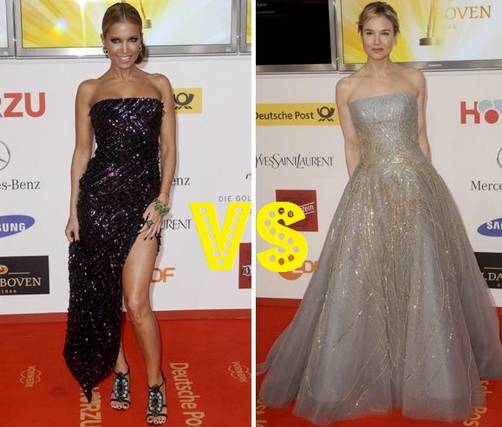 Renée Zellweger Vs Sylvie van der Vaart en los Golden Camera