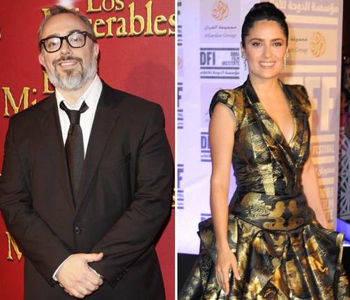 Salma Hayek llega a Madrid para rodar filme de Álex de la Iglesia