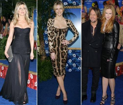 Jennifer Aniston, Brooklyn Decker y Nicole Kidman en el estreno de 'Just Go With It'