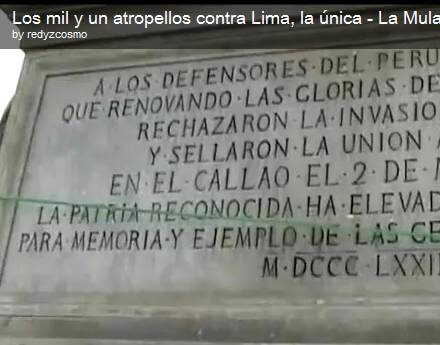 Los atropellos urbanos contra Lima