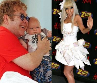 Lady Gaga podría ser la madrina Zackary, hijo de Elton John