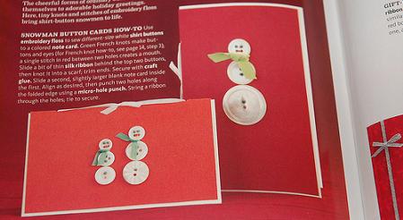 Navidad: Tarjetas con botones Navidad: Tarjetas con botones