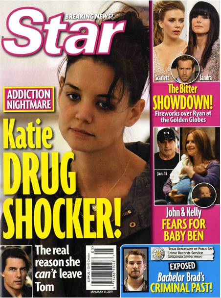 Katie Holmes demandó a Star Magazine por insinuar que es drogadicta