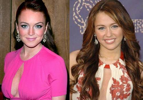 Lindsay Lohan en guerra con Miley Cyrus
