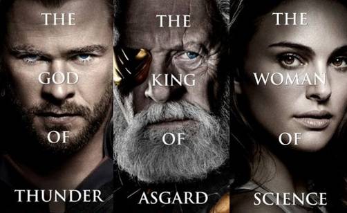Thor: Natalie Portman y Chris Hemsworth en nuevos pósters