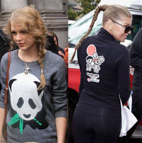 Fergie y Taylor Swift comparten el mismo look