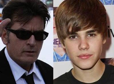 Charlie Sheen sigue los pasos de Justin Bieber