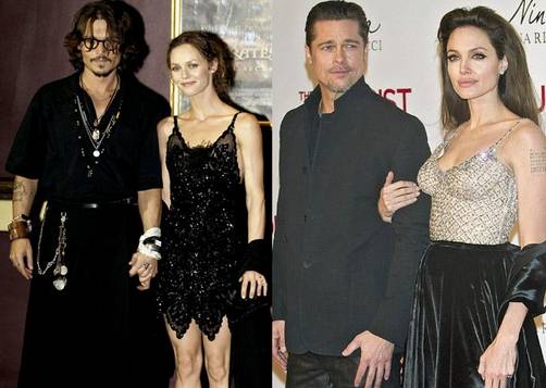 Angelina Jolie, Brad Pitt y Johnny Depp camino a Cannes