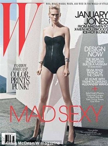 January Jones en portada de 'W'