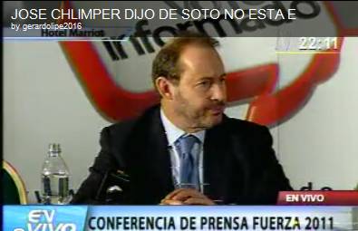 Chlimper mintió: Hernando de Soto no tiene el don de la ubicuidad
