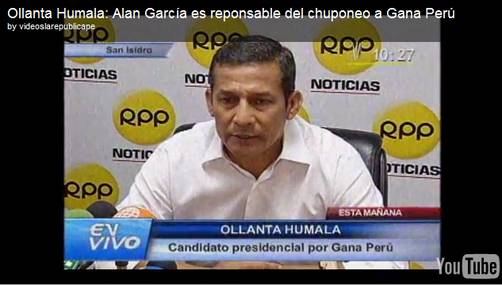 Ollanta Humala denuncia interceptaciones telefónicas: 'Detrás de estas se encuentra Alan García'