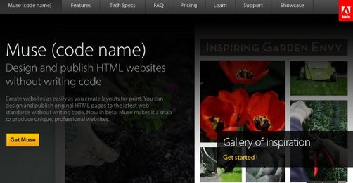 Adobe lanza Muse, herramienta para crear páginas web