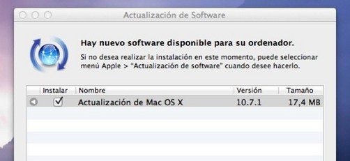 Apple lanza la primera actualización de OS X Lion