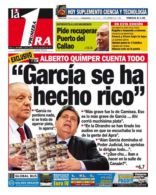 Alberto Quimper en La Primera: 'García se ha hecho rico'