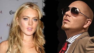 Pitbull no quiere pelearse con Lindsay Lohan