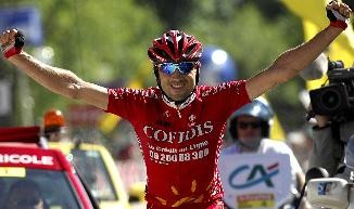 El francés David Moncoutie venció en la undécima etapa de la Vuelta España