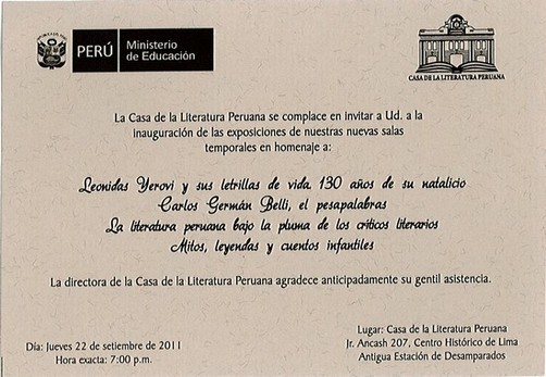 Inauguración de exposiciones Casa de la Literatura: Belli, Yerovi y la Crítica Literaria