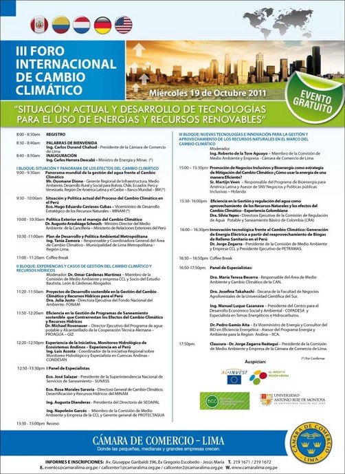 Foro Internacional sobre Cambio Climático