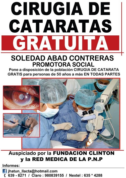 Cirugia de cataratas gratuita