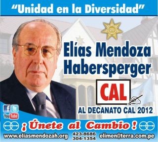 Elías Mendoza, Decano del Colegio de Abogados de Lima 2012: Unidad en la Diversidad