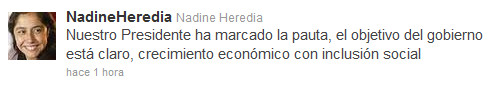 Y también a través de su cuenta Twitter sobre entrevista concedida por Ollanta Humala