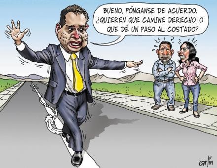 Omar Chehade en una acuerda más que floja