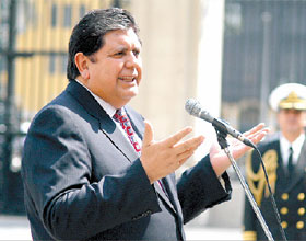 García denunció conspiración en uso de recursos de Alas Peruanas García denunció conspiración en uso de recursos de Alas Peruanas