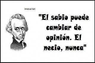 Es de sabios cambiar de opinión