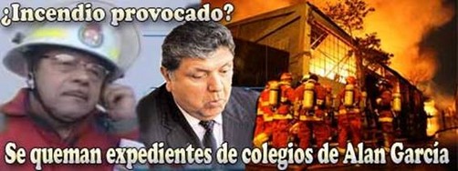 Incendio desaparece expedientes de colegios, adquisiciones y material