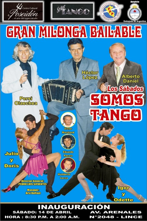 En Lince, con los mejores artistas   - Sábado 14 en la peña 'Somos Tango'