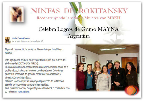NINFAS DE ROKITANSKY: Celebra sus mas recientes logros.