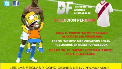 CREA TU PROPIO 'MEME' Y GANA UNA CAMISETA ORIGINAL DE LA SELECCIÓN PERUANA