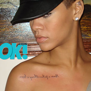 Rihanna se hace nuevo tatuaje en el pecho