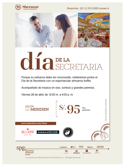 Sheraton Lima celebra a la Secretaria en su día Sheraton Lima celebra a la Secretaria en su día