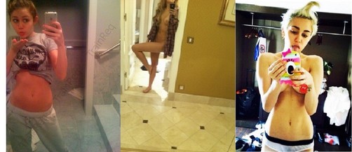 Miley Cyrus adicta a las selfies