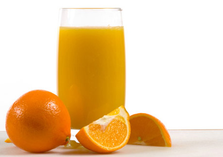 El verano: Jugo de granadilla y naranja