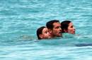 Courteney Cox se relaja en el caribe junto a su hija y Josh Hopkins
