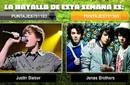 Justin Bieber y los Jonas Brothers luchan en la final de la Copa MTV