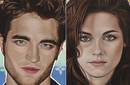 Robert Pattinson y Kristen Stewart convertidos en arte